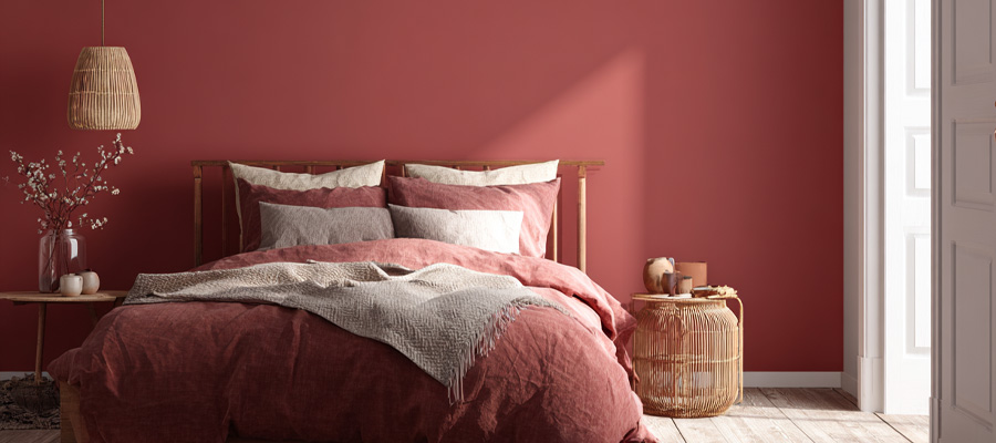 peinture chambre rrouge